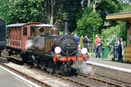 Martello returns to Isfield station.